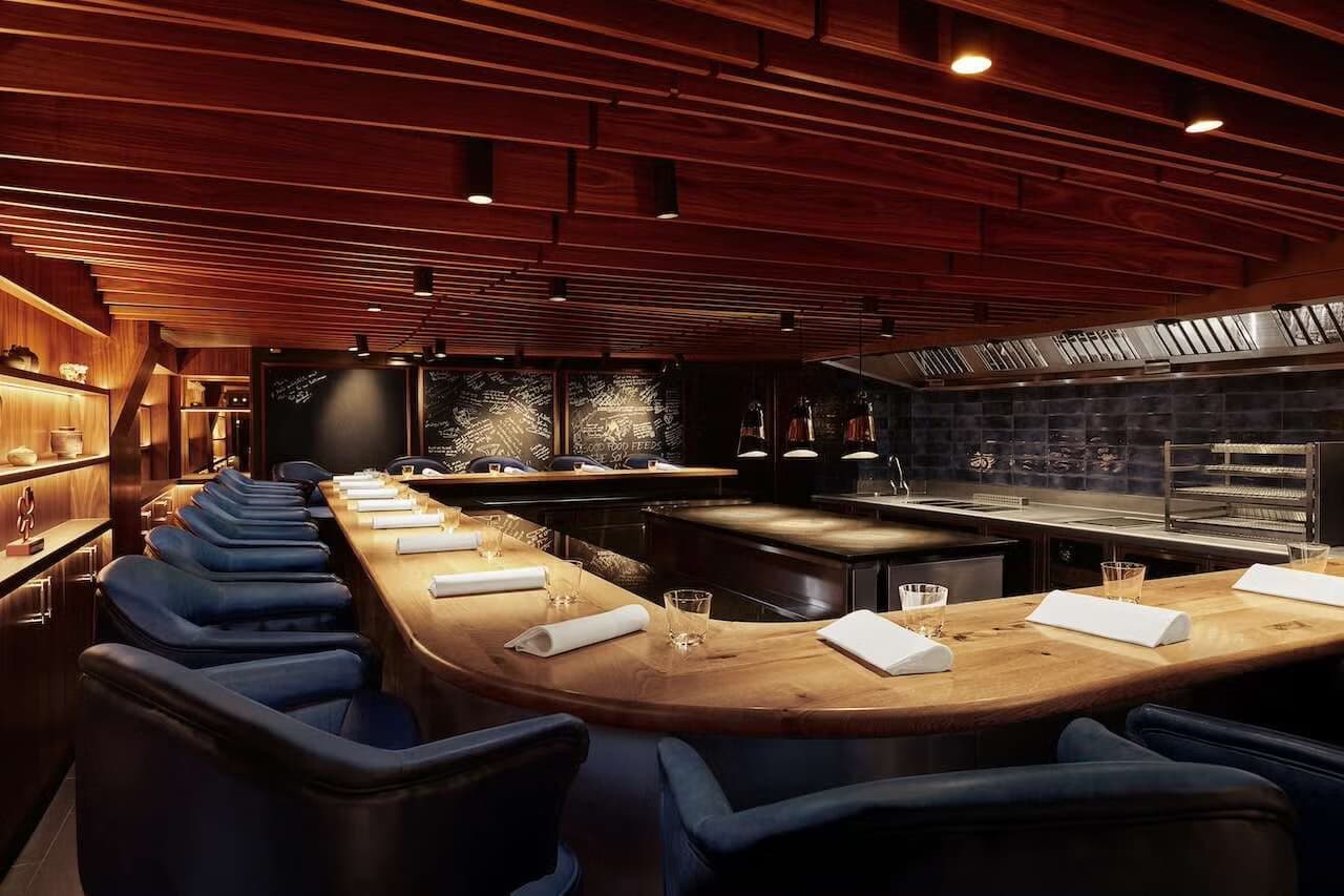 London restaurant dining room