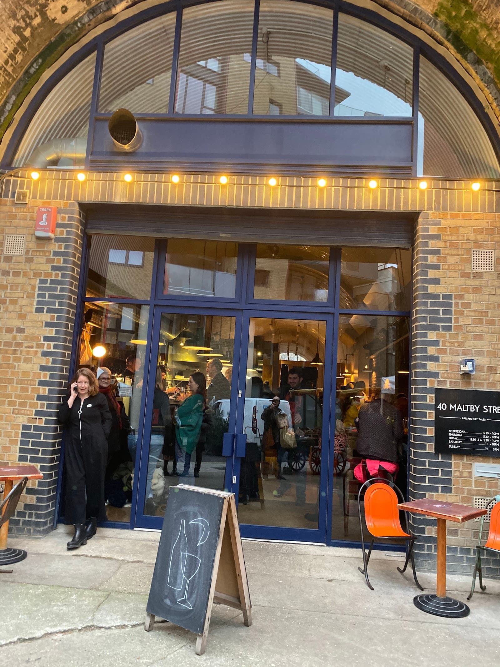 40 Maltby Street restaurant